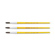Crayola Watercolor Brush Set, Size 7, Camel-Hair Blend, Round Profile, 3/Pack (051127007)
