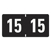 Smead Yearly End Tab File Folder Labels, 15, 0.75 x 1.5, Black, 500/Roll (SMD68315)