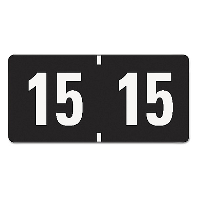 Smead Yearly End Tab File Folder Labels, 15, 0.75 x 1.5, Black, 500/Roll (SMD68315)