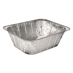 HFA Aluminum Steam Table Pans, Half-Size Extra Deep, 4.19" Deep, 10.31 x 12.69, 100/Carton (HFA201450)