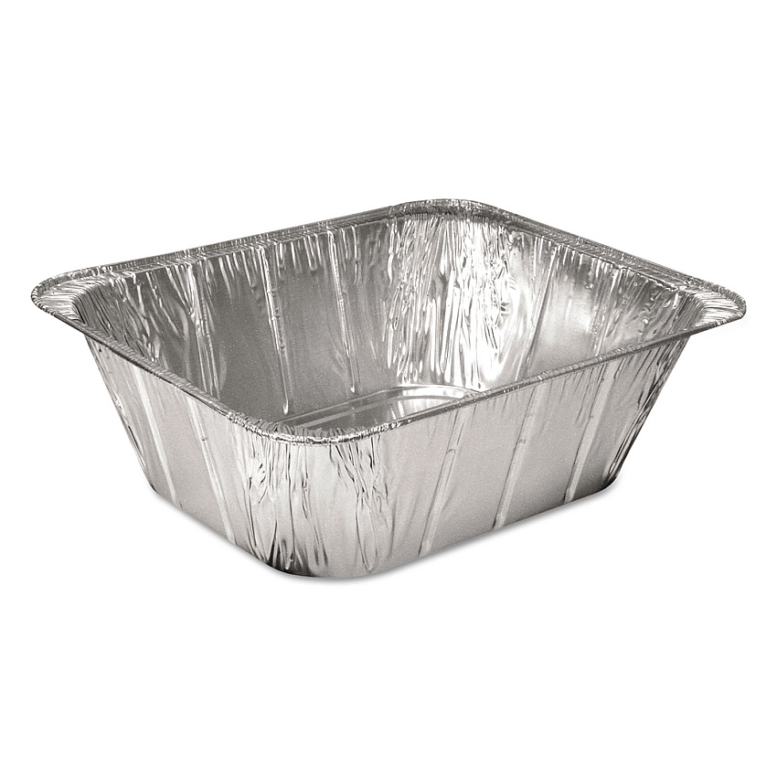 HFA Aluminum Steam Table Pans, Half-Size Extra Deep, 4.19" Deep, 10.31 x 12.69, 100/Carton (HFA201450)
