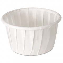 Dart Treated Paper Souffle Portion Cups, 1.25 oz, White, 250/Bag, 20 Bags/Carton (125U)