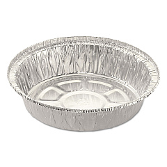 HFA Round Aluminum Container, 24 oz, 7" Diameter, Silver, 500/Carton (HFA204700)