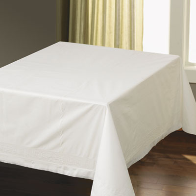 Hoffmaster Tissue/poly Tablecovers, 82" X 82", White, 25/carton (HFM210086)