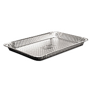 HFA Aluminum Steam Table Pans, Full-Size Shallow, 1.63" Deep, 12.19 x 20.75, 50/Carton (HFA402170)