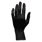 ProWorks GrizzlyNite Nitrile Gloves, Powder-Free, Large, Black, 100/Box, 10 Boxes/Carton (GLN105FL)