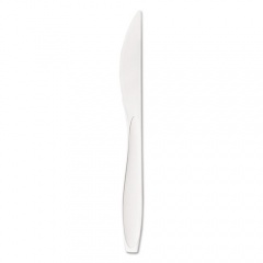 Solo Reliance Mediumweight Cutlery, Standard Size, Knife, Bulk, White, 1,000/Carton (RSWK)