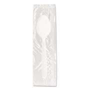 Solo Reliance Mediumweight Cutlery, Teaspoon, Individually Wrapped, White, 1,000/Carton (RSW3)
