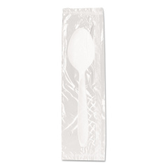 Solo Reliance Mediumweight Cutlery, Teaspoon, Individually Wrapped, White, 1,000/Carton (RSW3)