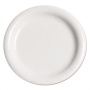 Dart Bare Eco-Forward Clay-Coated Mediumweight Paper Plate, 9" dia, White, 125/Pack, 4 Packs/Carton (MWP9B)