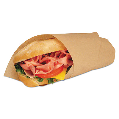 Bagcraft Ecocraft Grease-Resistant Paper Wraps And Liners, Natural, 14 X 14, 1,000/box, 4 Boxes/carton (BGC300899)