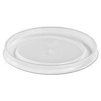 Chinet Plastic High Heat Vented Lid, Fits 16-32 oz, White, 50/Bag, 10/Bags Carton (HUH89112)