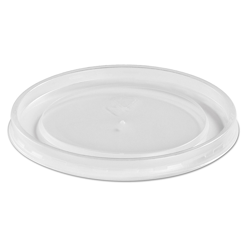 Chinet Plastic High Heat Vented Lid, Fits 16-32 oz, White, 50/Bag, 10/Bags Carton (HUH89112)