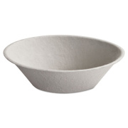 Chinet SAVADAY MOLDED FIBER BOWLS, 45 OZ, WHITE, ROUND, 500/CARTON (21060)