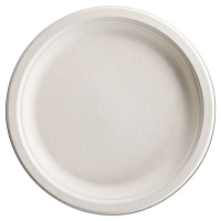 Chinet PaperPro Naturals Fiber Dinnerware, Plate, 10.5" dia, Natural, 125/Pack, 4 Packs/Carton (HUH25776)