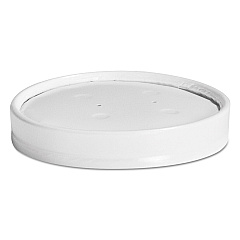 Chinet Vented Paper Lids, Fits 8 oz to 16 oz Cups, White, 25/Sleeve, 40 Sleeves/Carton (HUH71870)