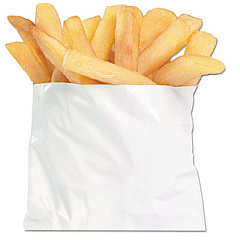 Bagcraft FRENCH FRY BAGS, 0.25", 4.5" X 4.5", WHITE, 2,000/CARTON (BGC450006)