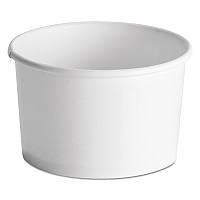 Chinet Squat Paper Food Container, Streetside Design, 8-10 oz, White, 50/Pack, 20/Carton (HUH71037)