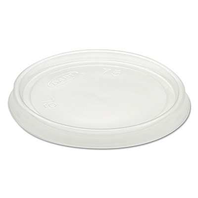 Dart Non-Vented Container Lids, Clear, Plastic, 100/Pack, 10 Packs/Carton (DCC6CLR)