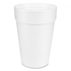 Dart Large Foam Drink Cup, 14 Oz, Hot/cold, White, 25/bag, 40 Bags/carton (14J12)