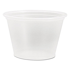 Dart CONEX COMPLEMENTS PORTION/MEDICINE CUPS, 2.5 OZ, CLEAR, 125/BAG, 20 BAGS/CARTON (DCC250PC)