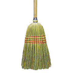 Boardwalk Upright Corn/Fiber Broom, 56" Overall Length, Natural, 6/Carton (BWKBR10012)