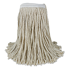 Boardwalk Banded Cotton Mop Heads, Cut-End, 20oz, White, 12/Carton (BWKCM20020)