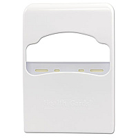 HOSPECO Health Gards Quarter-Fold Toilet Seat Cover Dispenser, 8.75 X 2 X 12, White (HOSHG2)