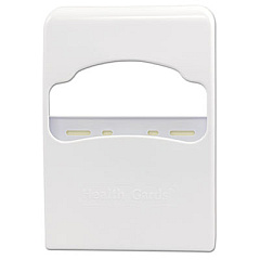 HOSPECO Health Gards Quarter-Fold Toilet Seat Cover Dispenser, 8.75 X 2 X 12, White (HOSHG2)