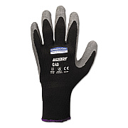 KleenGuard G40 Latex Coated Gloves, 270 mm Length, 11 X-Large, Poly/Cotton, Gray/Black, 12 Pairs/Pack (KCC97274)