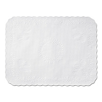 Hoffmaster Scalloped Edge Traymat, Bond Paper, White, 16.63 x 12.75, 1,000/Carton (HFMTC8704471)