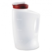 Rubbermaid Mixermate Pitcher, 1gal, Clear/red, 4/carton (1776502CT)