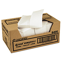 Chicopee Durawipe Shop Towels, 13 x 15, Z Fold, White, 100/Carton (CHI8481)