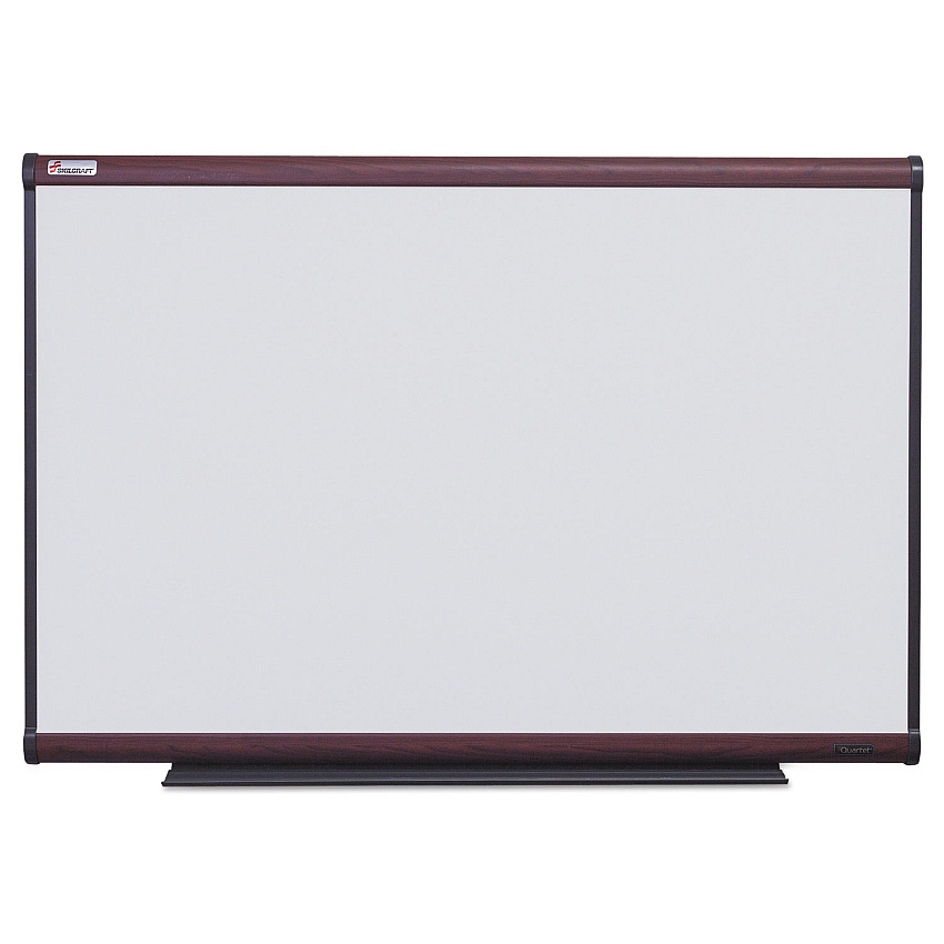 AbilityOne 7110016222118, SKILCRAFT Total Erase White Board, 48 x 36, White Surface, Brown Mahogany Frame