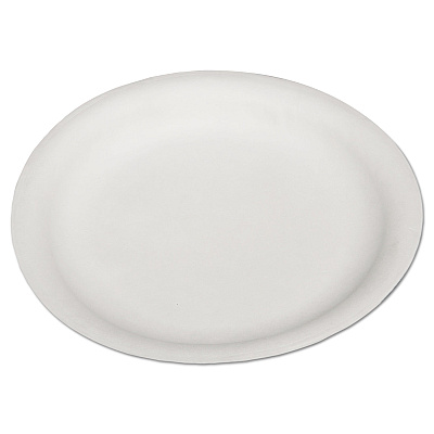 AbilityOne 7350002900594, SKILCRAFT Dinnerware, Plates, 9" dia, White, 500/Carton