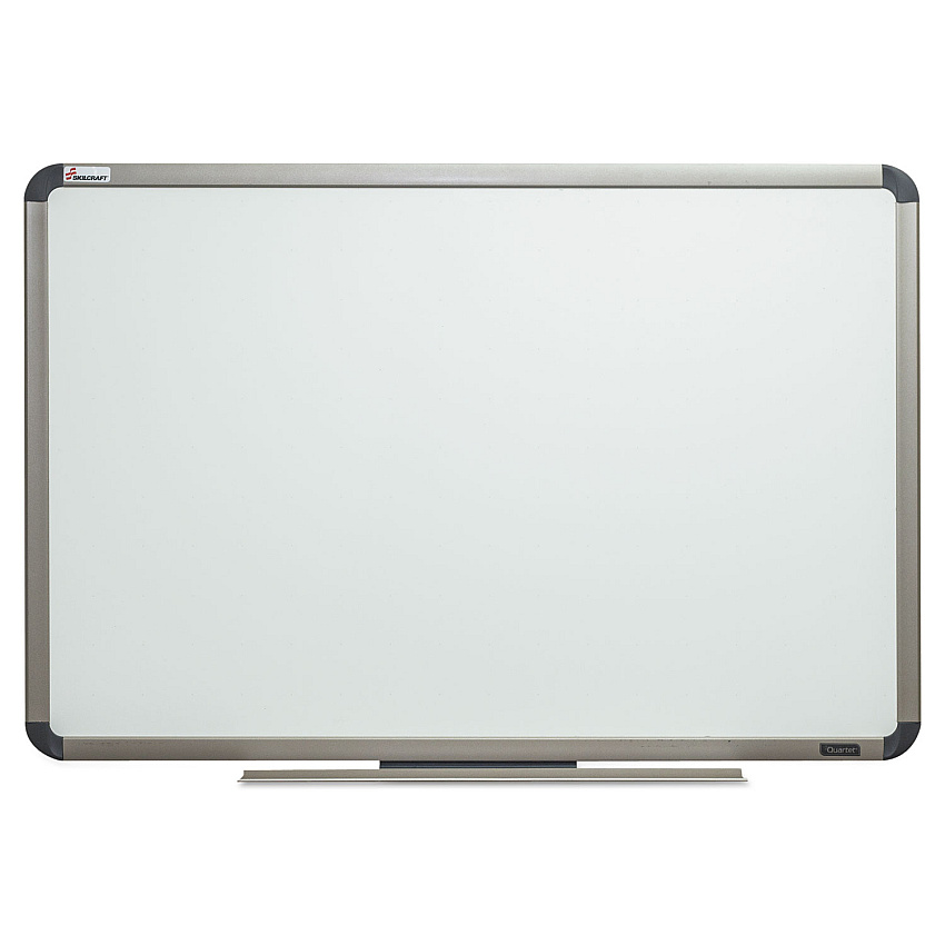 AbilityOne 7110016222117, SKILCRAFT Total Erase White Board, 24 x 18, White Surface, Silver Titanium Frame
