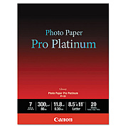 Canon Photo Paper Pro Platinum, 11.8 mil, 8.5 x 11, High-Gloss White, 20/Pack (CNM2768B022)