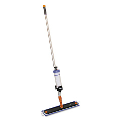 Diversey Pace 60 High Impact Cleaning Tool, 24" Wide Microfiber Head, 60" Silver/black/red Aluminum/plastic Handle (DVOD3345354)
