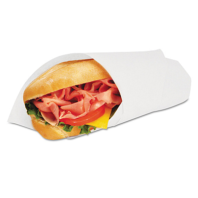 Bagcraft Grease-Resistant Paper Wraps and Liners, 14 x 14, White, 1,000/Box, 4 Boxes/Carton (BGC057014)