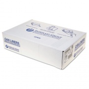 Inteplast Group Low-Density Commercial Can Liners, 60 gal, 1.15 mil, 38" x 58", Clear, 20 Bags/Roll, 5 Rolls/Carton (SLW3858SPNS)