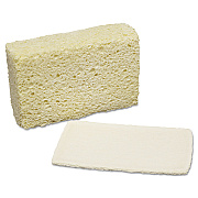 AbilityOne 7920002402555, SKILCRAFT, Natural Cellulose Sponge, 3.63 x 5.75, 1.75" Thick, Natural, 12/Pack