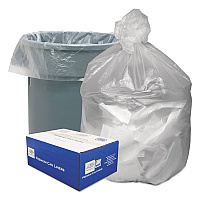 Good 'n Tuff Waste Can Liners, 30 gal, 8 mic, 30" x 36", Natural, 25 Bags/Roll, 20 Rolls/Carton (WBIGNT3037)