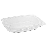 Dart ClearPac Clear Container Lids, Dome, 4.9 x 5.9, Clear, Plastic, 63/Pack, 16 Packs/Carton (DCCC12DDLR)