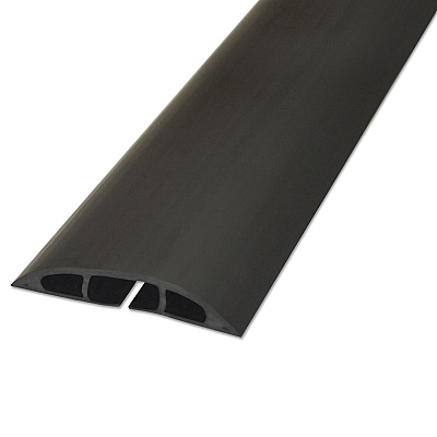 D-Line Light Duty Floor Cable Cover, 72" x 2.5" x 0.5", Black (DLNCC1)