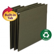 Smead FasTab Hanging Folders, Legal Size, 1/3-Cut Tabs, Standard Green, 20/Box (64137)