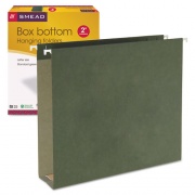 Smead Box Bottom Hanging File Folders, 2" Capacity, Letter Size, Standard Green, 25/Box (64259)