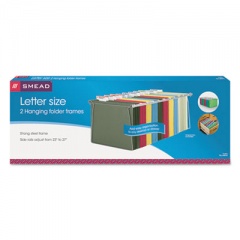 Smead Steel Hanging Folder Drawer Frame, Letter Size, 23" to 27" Long, Gray, 2/Pack (64872)