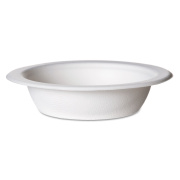 Eco-Products Renewable and Compostable Sugarcane Bowls, 16 oz, Natural White, 50/Pack, 20 Packs/Carton (EPBL16)