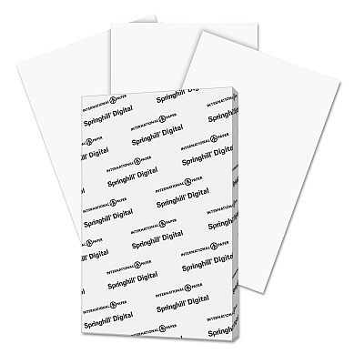 Springhill Digital Index White Card Stock, 92 Bright, 90 lb Index Weight, 11 x 17, White, 250/Pack (SGH015110)