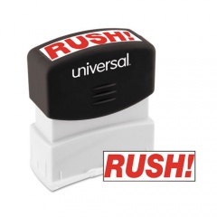 Universal Message Stamp, RUSH, Pre-Inked One-Color, Red (10069)